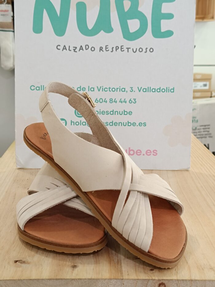 Sandalia Barefoot Vivant Dalia Hielo - Imagen 3