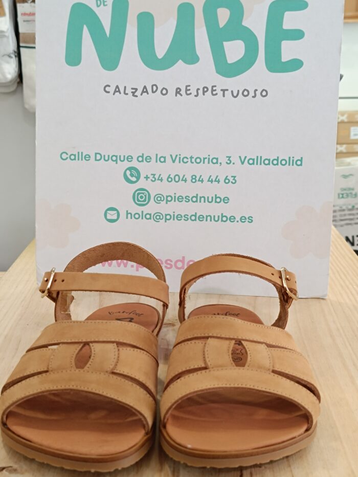 Sandalia Barefoot Vivant Raiz Cuero - Imagen 2