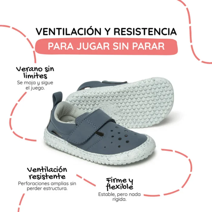 Sandalia Zapato Feroz Benisa Rocker Azul - Imagen 2