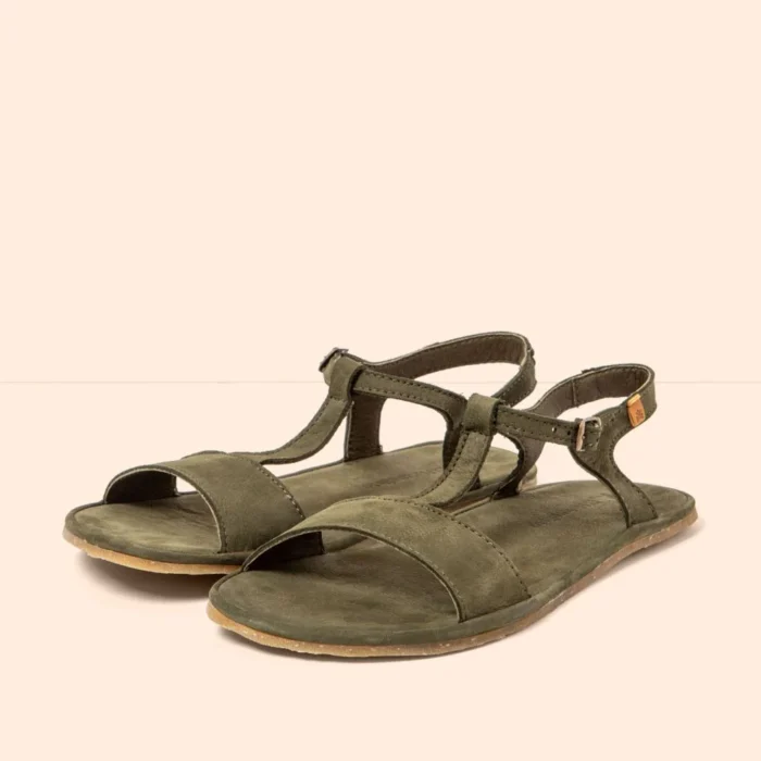 Sandalias Barefoot El Naturalista NOBUCK NOBUCK KAKI/SATYA - Imagen 2