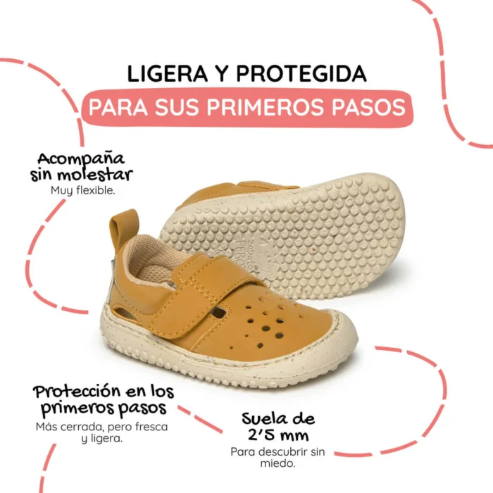 Sandalia Zapato Feroz Benisa Feroz Mostaza - Imagen 2
