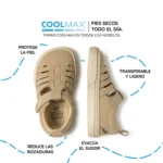 Sandalia Zapato Feroz Tabarca Rocker Piedra - Imagen 2