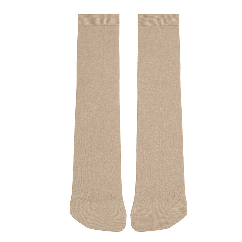 calcetines-lisos-bambu-barefoot-mujer-almendra Calcetines adulto lisos de bambú ALMENDRA - Imagen 1
