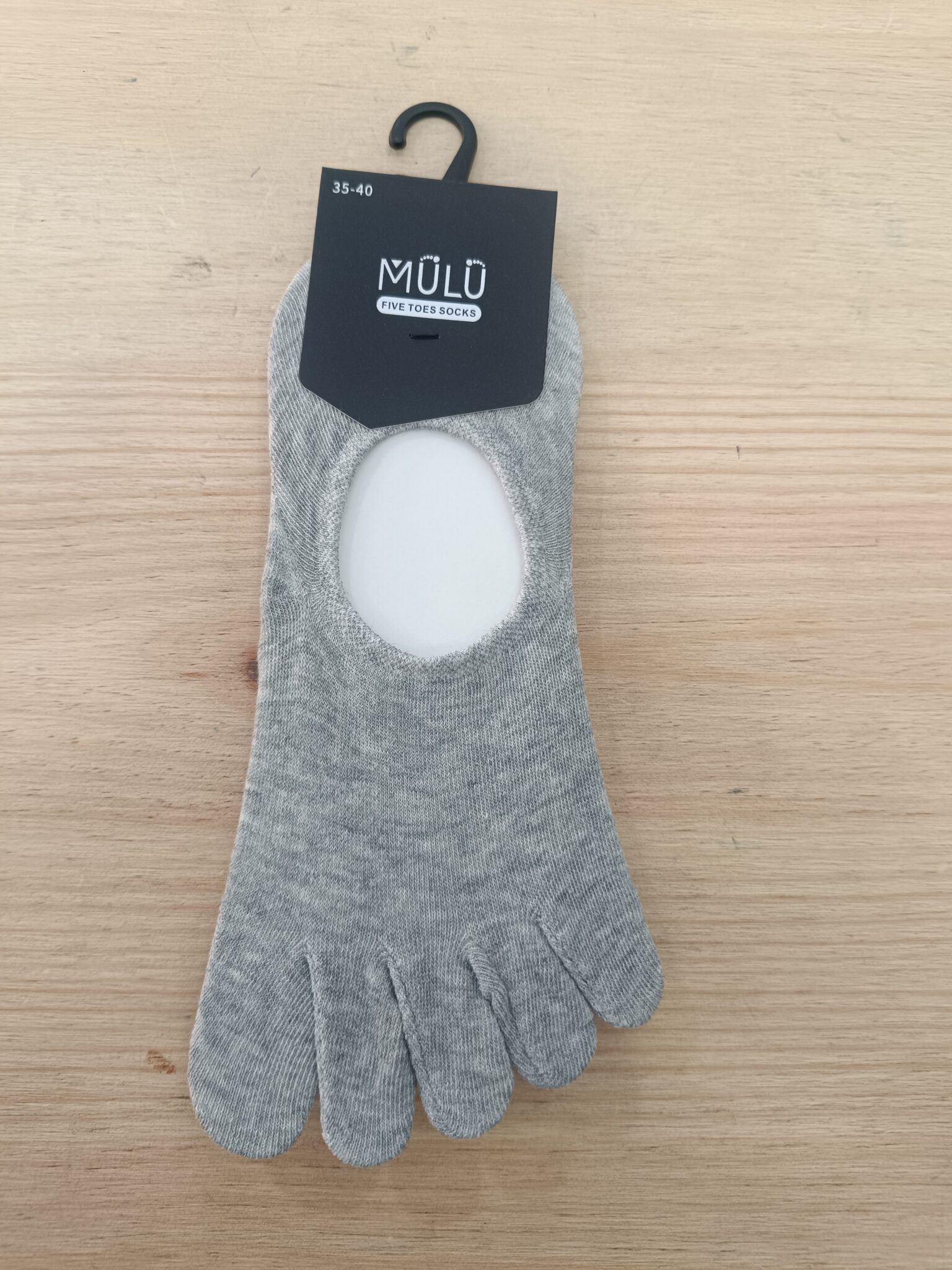 1000105101 Calcetines barefoot dedos Pinkie Gris - Imagen 1