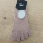 Calcetines perforados barefoot dedos Pinkie Rosa