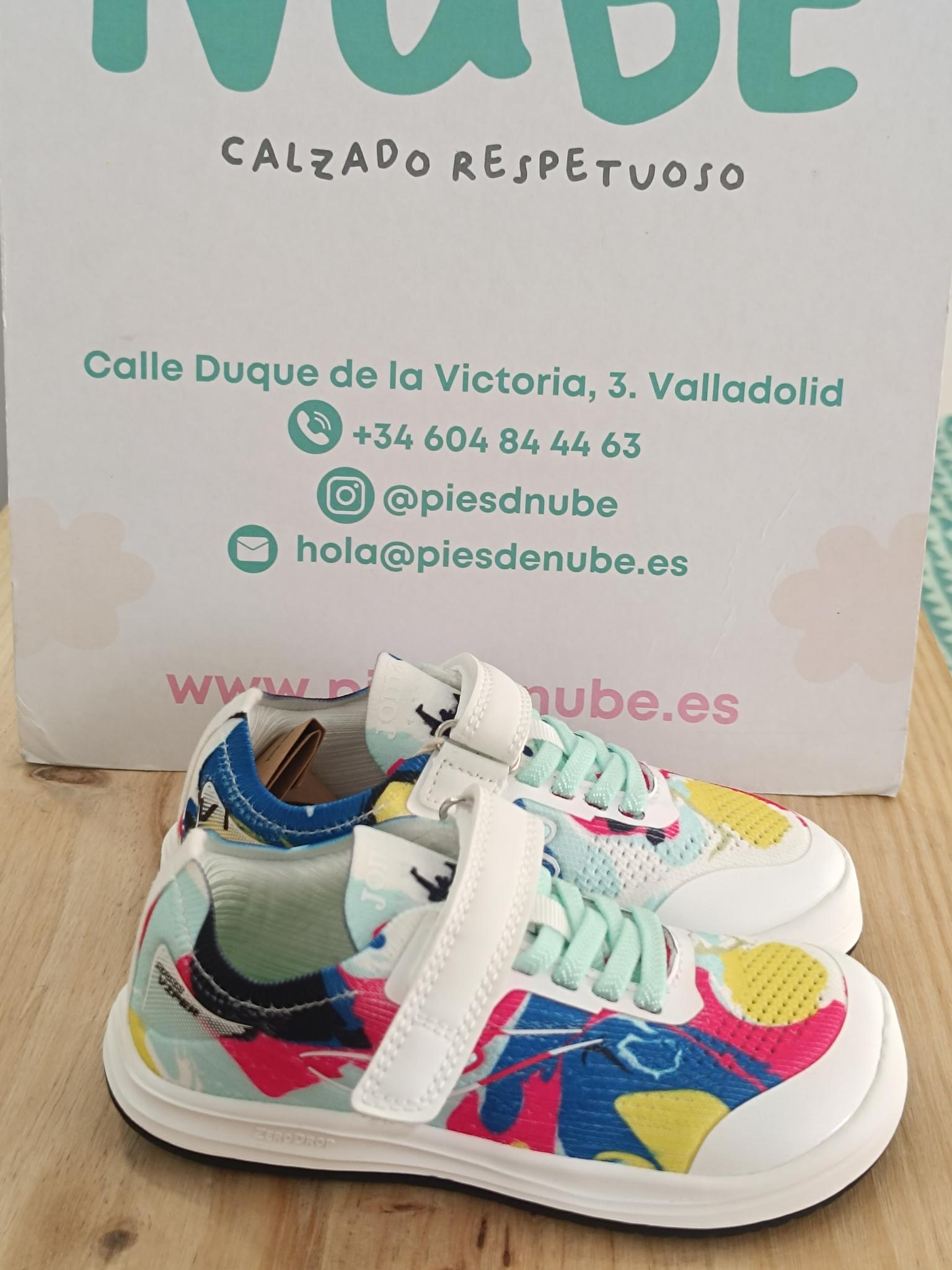 1000106644 Zapatillas Running Viper Junior Barefoot 26 Junior Blanco Multicolor - Imagen 1
