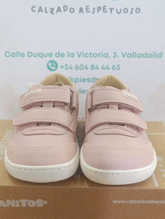 Deportivo barefoot piel lavableTitanitos CRB540 Diego Rosa - Imagen 2