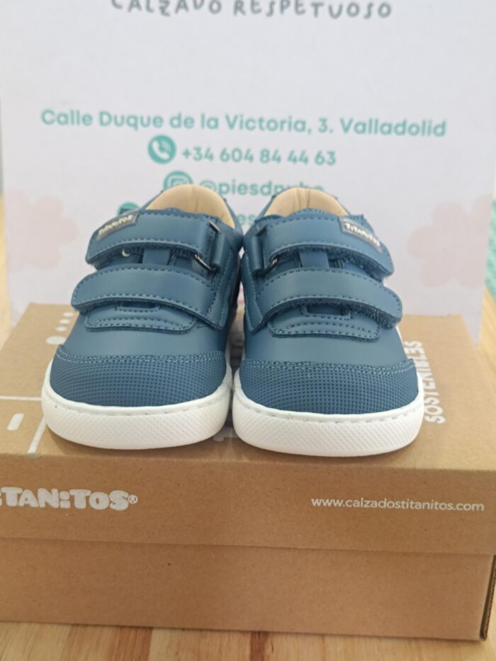 Deportivo barefoot piel lavableTitanitos CRB540 Diego Azul - Imagen 3
