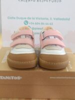 Deportivo barefoot piel lavableTitanitos L600 Calpe Rosa BB - Imagen 2
