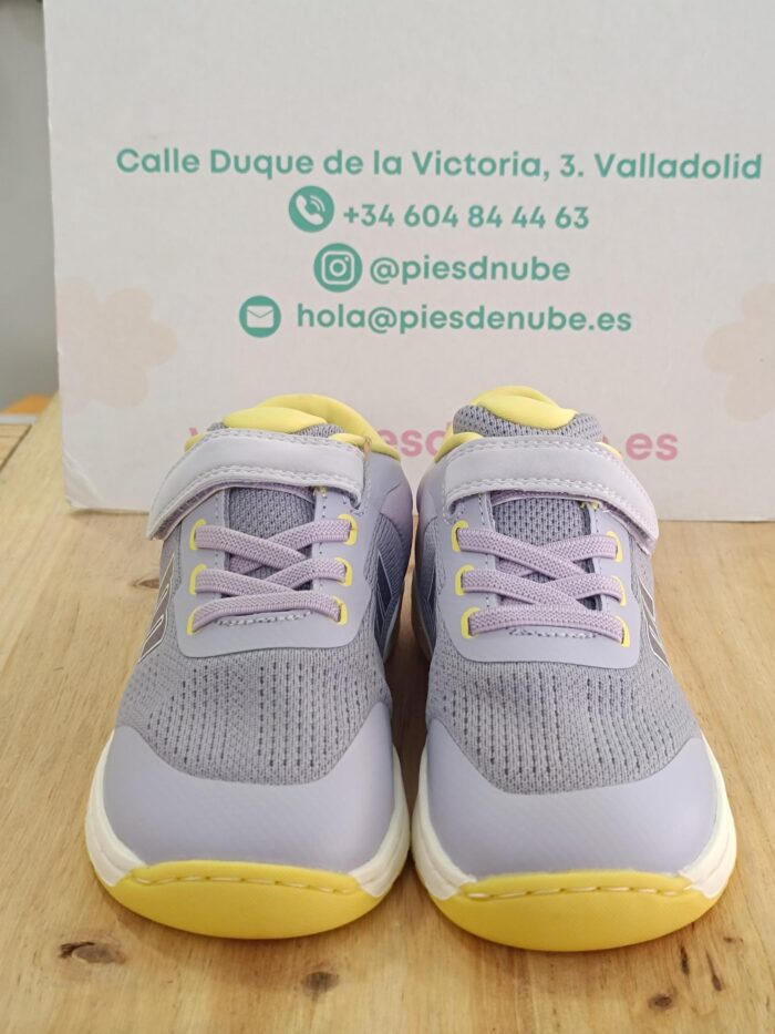 Deportivas Barefoot Mustang Free Violeta/Amarillo Ref: 49019-C60638 - Imagen 2