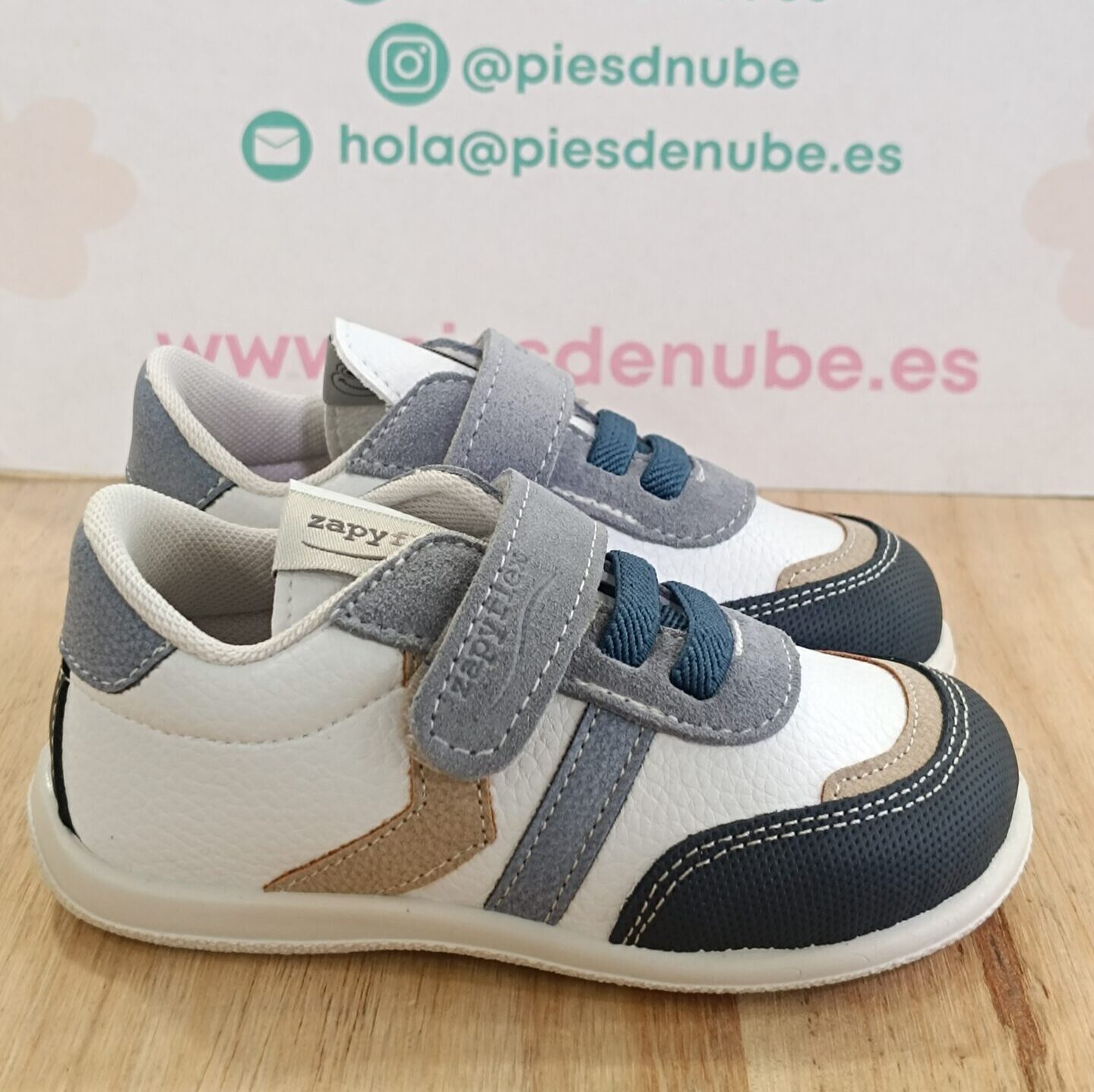 1000116946 Deportivas Respetuosas ZapyFlex Metz Hielo-Navy - Imagen 1