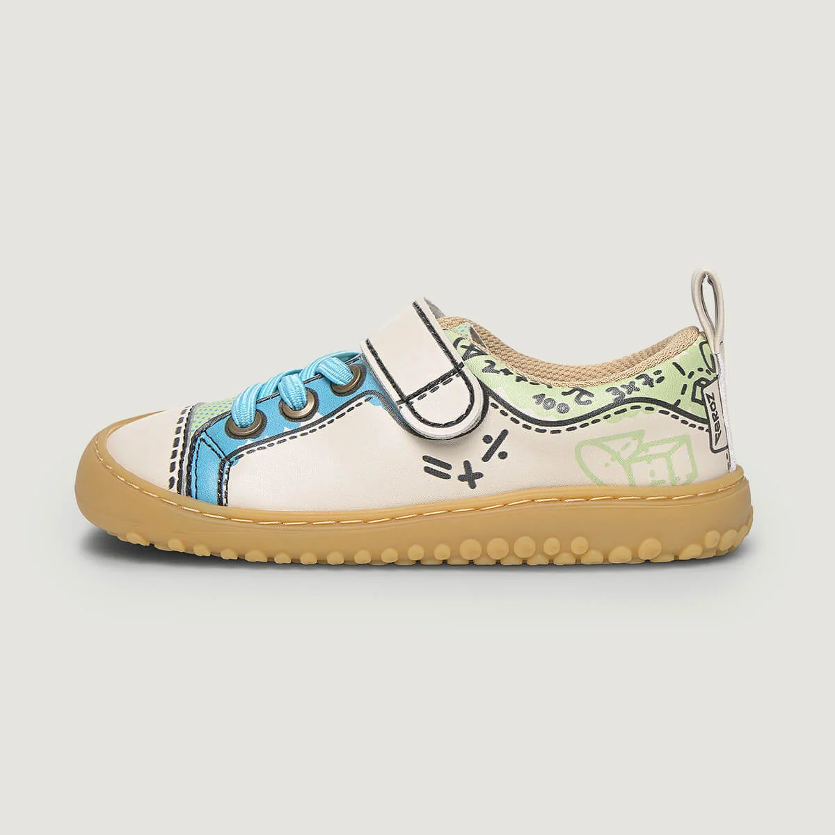 calzado-barefoot-uso-deportivo-colegio-azul-paterna-comic-rocker-escolar-aw26-01 Paterna Rocker Cómic Azul - Imagen 1