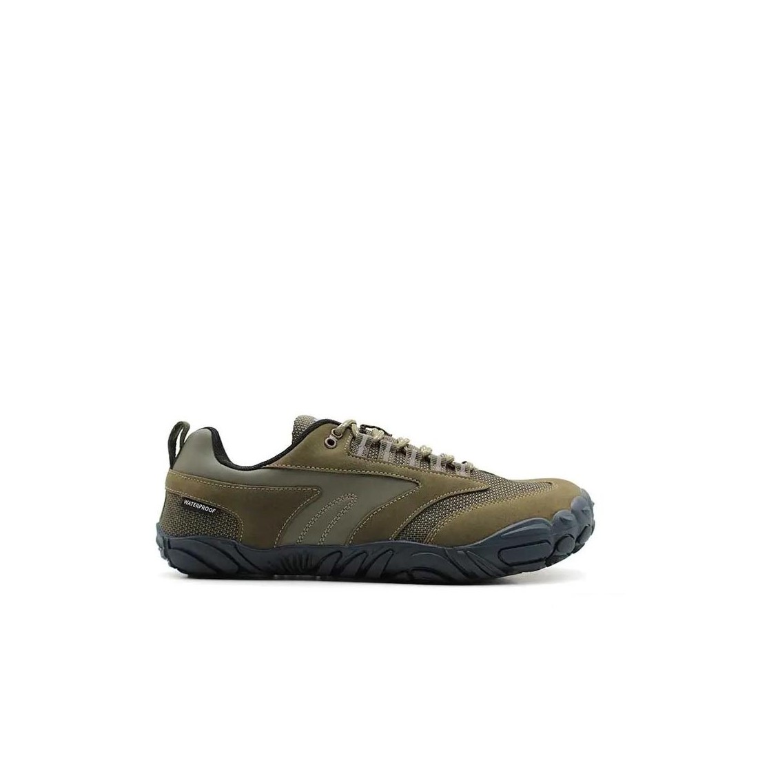 zapatilla-figaro-low-man-verde Deportiva respetuosa Figaro waterproof Khaky - Imagen 1