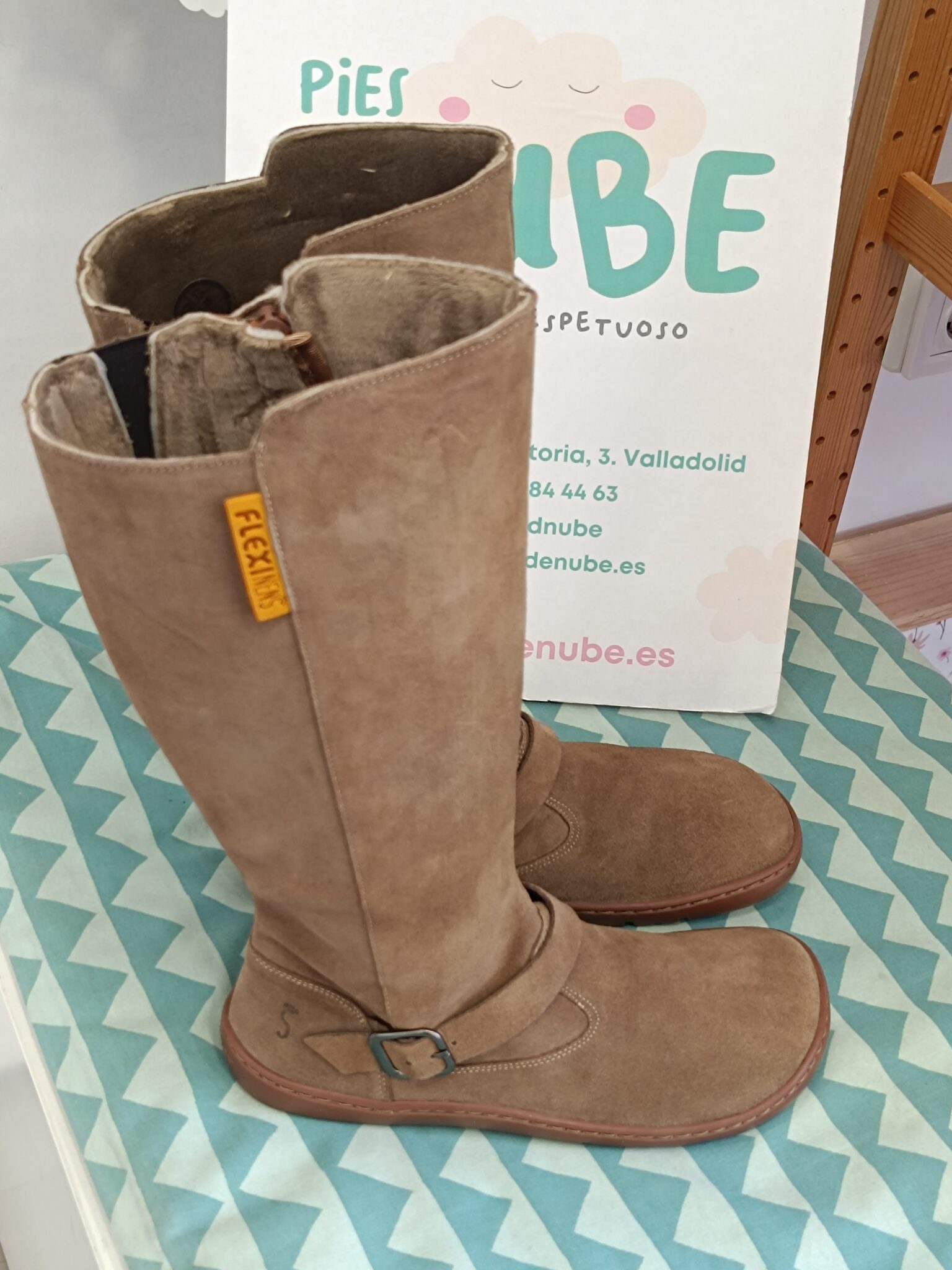 1000120839 Botas Altas Barefoot Flexi Nens 9090-S MERINILLA/SERRAJE TOPO - Imagen 1