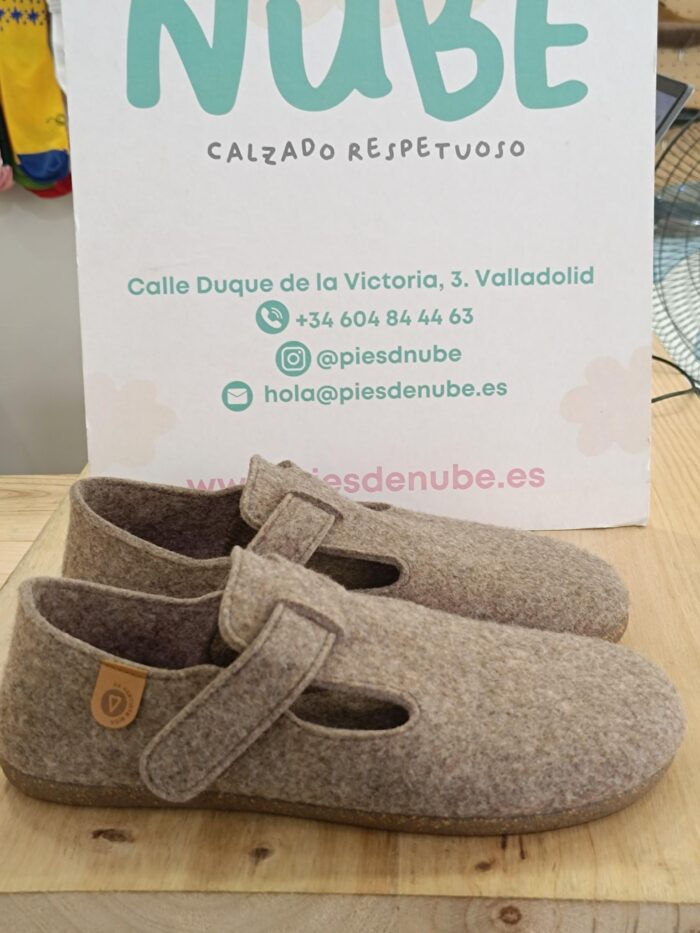 Zapatillas Casa Fieltro Vivant Marrón - Imagen 2