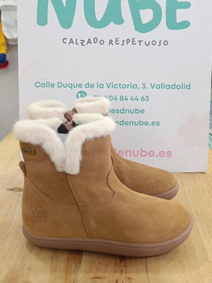 Bota Piel Menbrana Waterproof Camel Pelo - Imagen 3